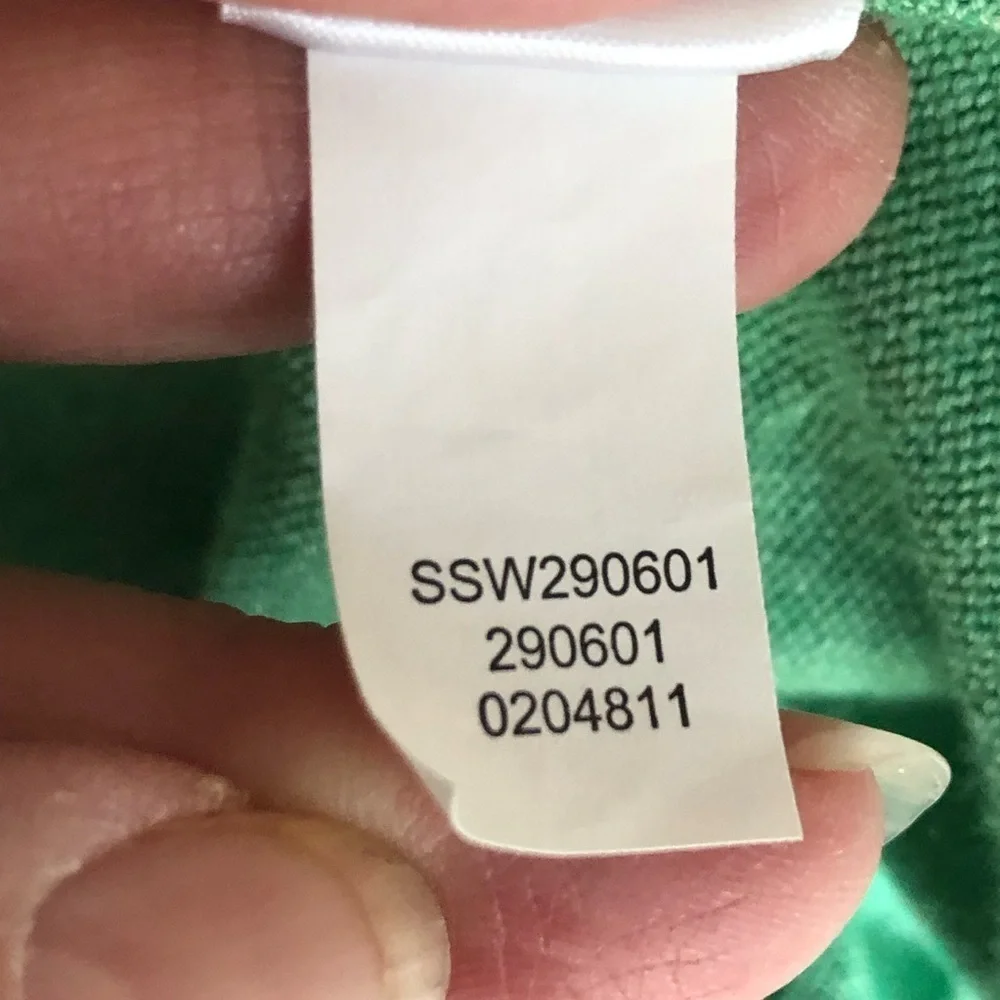J. Jill Cardigan Organic Cotton Green V-Neck Sweater Large - Picture 10 of 11